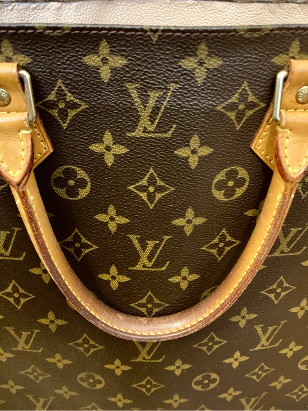 Louis Vuitton Vintage Brown Monogram Sac Plat Tote Bag - Picture 11 of 16